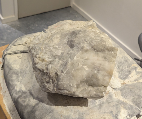 a sculpture depicting a hand